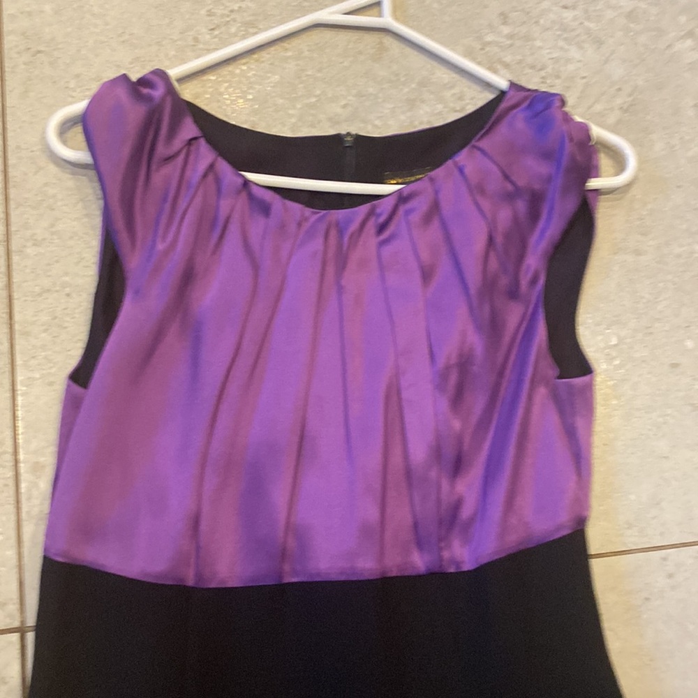 Carla Zampatti beautiful dress purple silk bodice Aline size 8. - Picture 6 of 11